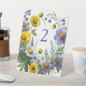 Bloemennummers voor de tafel reclamebord met voetstuk (Insitu)
