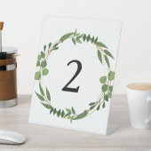 Bloemennummers voor de tafel reclamebord met voetstuk (Insitu)