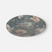 bloemenoceaan papieren bordje (Gekanteld)