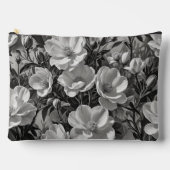 Bloemenolie schilderij grijswaarden etui (Voorkant)