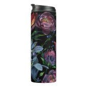 Bloemenoliepastel: naadloos patroon thermosbeker (Geroteerd rechts)