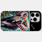 Bloemenolifant in Oerwoud Case-Mate iPhone Case (Achterkant (horizontaal))