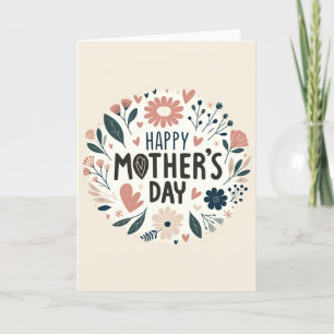 Bloemenomhelzing Moederdag Feestdagen Kaart