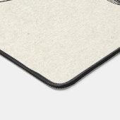  bloemenontwerp schattig boho meisje off wit bureaumat (Hoek)