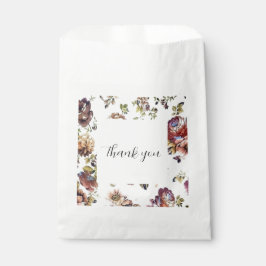 bloemenontwerp voorkeurszak bedankzakje