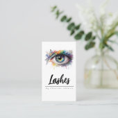 bloemenoogwimpers Wimper Extensions make-up Visitekaartje (Staand voorkant)