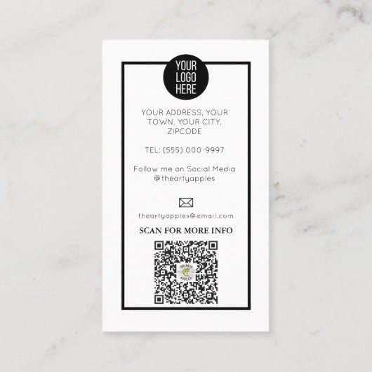 bloemenoogwimpers Wimper Extensions make-up Visitekaartje (Achterkant)