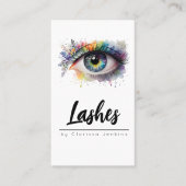 bloemenoogwimpers Wimper Extensions make-up Visitekaartje (Voorkant)
