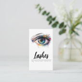 bloemenoogwimpers Wimper Extensions make-up Visitekaartje (Staand voorkant)
