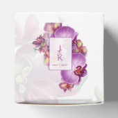 Bloemenorchideeën bruiloft gunst box bedankdoosjes (Bovenkant)