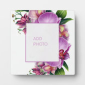 Bloemenorchideeën Foto toevoegen Fotoplaat (Voorkant)