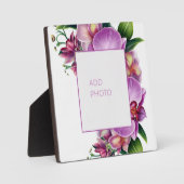 Bloemenorchideeën Foto toevoegen Fotoplaat (Voorkant)