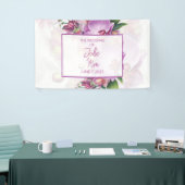 Bloemenorchideeën trouwbanner spandoek (Beurs)