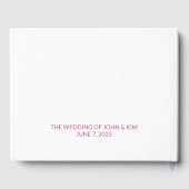 Bloemenorchideeën Trouwboek Gastenboek (Achterkant)