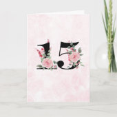 Bloemenpaar 15 - Jubileum Kaart (Voorkant)