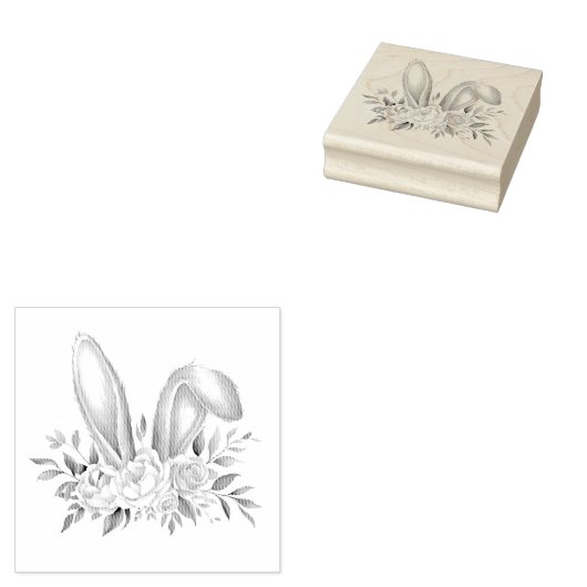 Bloemenpaasoor Rubberstempel (Gestempeld)