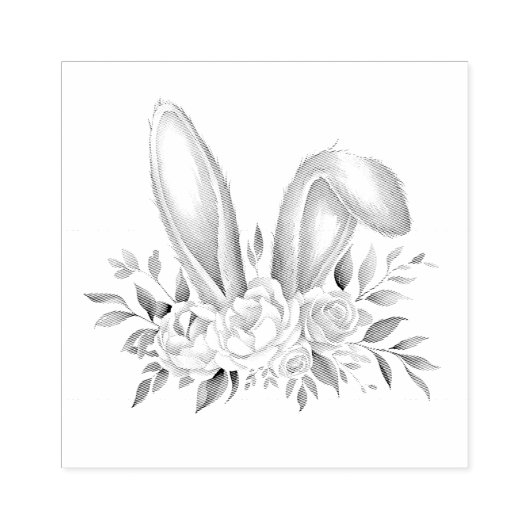 Bloemenpaasoor Rubberstempel (Afrduk)