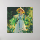 Bloemenpad canvas afdruk (Voorkant)