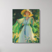 Bloemenpad canvas afdruk (Voorkant)