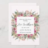 bloemenpampagras kaart (Voorkant / Achterkant)