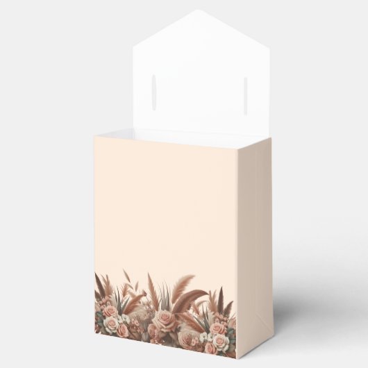 bloemenpampas gras bruiloft bedankdoosjes (Geopend)