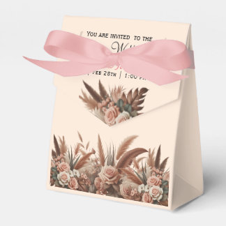 bloemenpampas gras bruiloft bedankdoosjes