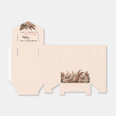  bloemenpampas gras bruiloft bedankdoosjes (Uitgevouwen)