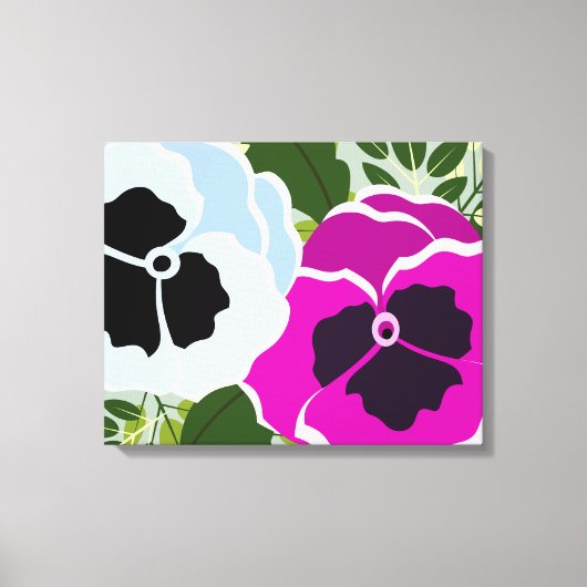 Bloemenpannenbloem Canvas Afdruk (Voorkant)