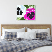 Bloemenpannenbloem Canvas Afdruk (Insitu (Slaapkamer))