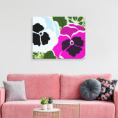 Bloemenpannenbloem Canvas Afdruk (Insitu (Woonkamer))