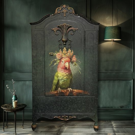  bloemenpapegaai Queen Decoupage Tissuepapier