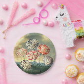  bloemenpapier Borden Papieren Bordje (Feest)