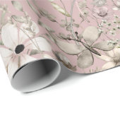 Bloemenparadijs bleke kastanje - toonladder b cadeaupapier (Rol Hoek)