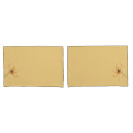 Bloemenparadijs geel paar hoesjes kussensloop