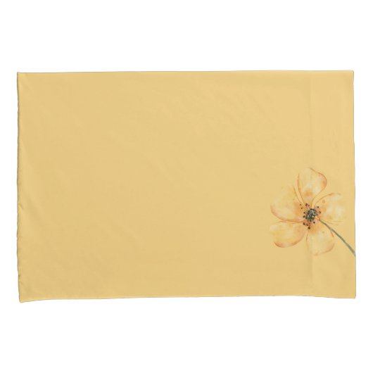 Bloemenparadijs geel paar hoesjes kussensloop (Voorkant-Rechts)