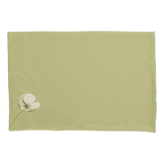 Bloemenparadijs groene bloem B pair hoesjes Kussensloop (Voorkant-Links)