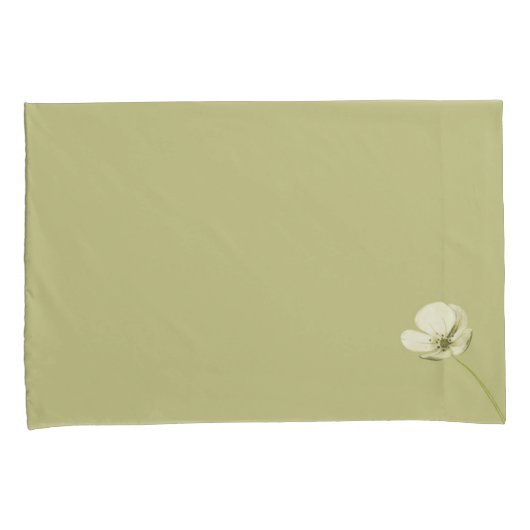 Bloemenparadijs groene bloem B pair hoesjes Kussensloop (Voorkant-Rechts)