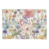 Bloemenparadijs op witte paar hoesjes voor kussens kussensloop (Voorkant-Links)