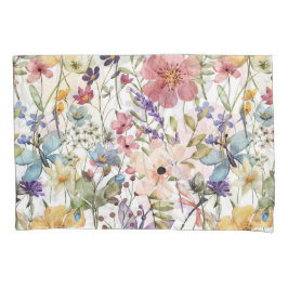 Bloemenparadijs op witte paar hoesjes voor kussens kussensloop