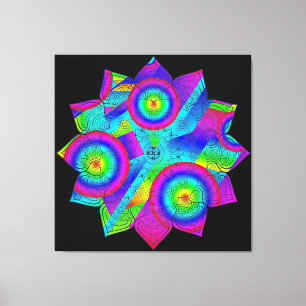 Bloemenparadijs opgerekt canvasprint canvas afdruk