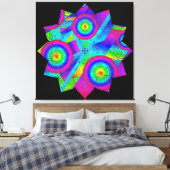 Bloemenparadijs opgerekt canvasprint canvas afdruk (Insitu (Slaapkamer))