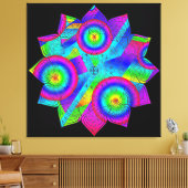 Bloemenparadijs opgerekt canvasprint canvas afdruk (Insitu (Woonkamer))