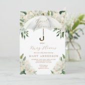 Bloemenparaplu April Douches brengen mei bloemen Kaart (Staand voorkant)