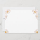 Bloemenparaplu Glitter Baby shower Invitation Kaart (Achterkant)