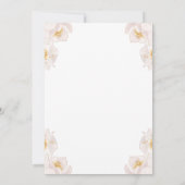 Bloemenparaplu Glitter Baby Sprinkle Invitation Kaart (Achterkant)