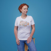 Bloemenparaplu MAM TE ZIJN TEKST TERUG Baby shower T-shirt