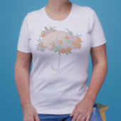 Bloemenparaplu MAM TE ZIJN TEKST TERUG Baby shower T-shirt