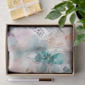 Bloemenpastel dromerig tissuepapier (Geschenk)