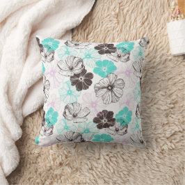 Bloemenpastelkleuren Kussen