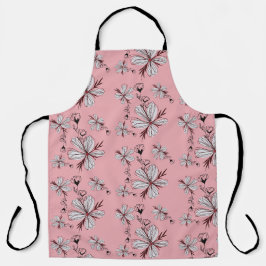 BLOEMENPATRONE ROZE ACHTERGROND SCHORT